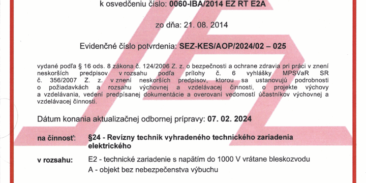 Aktualizácia 2024